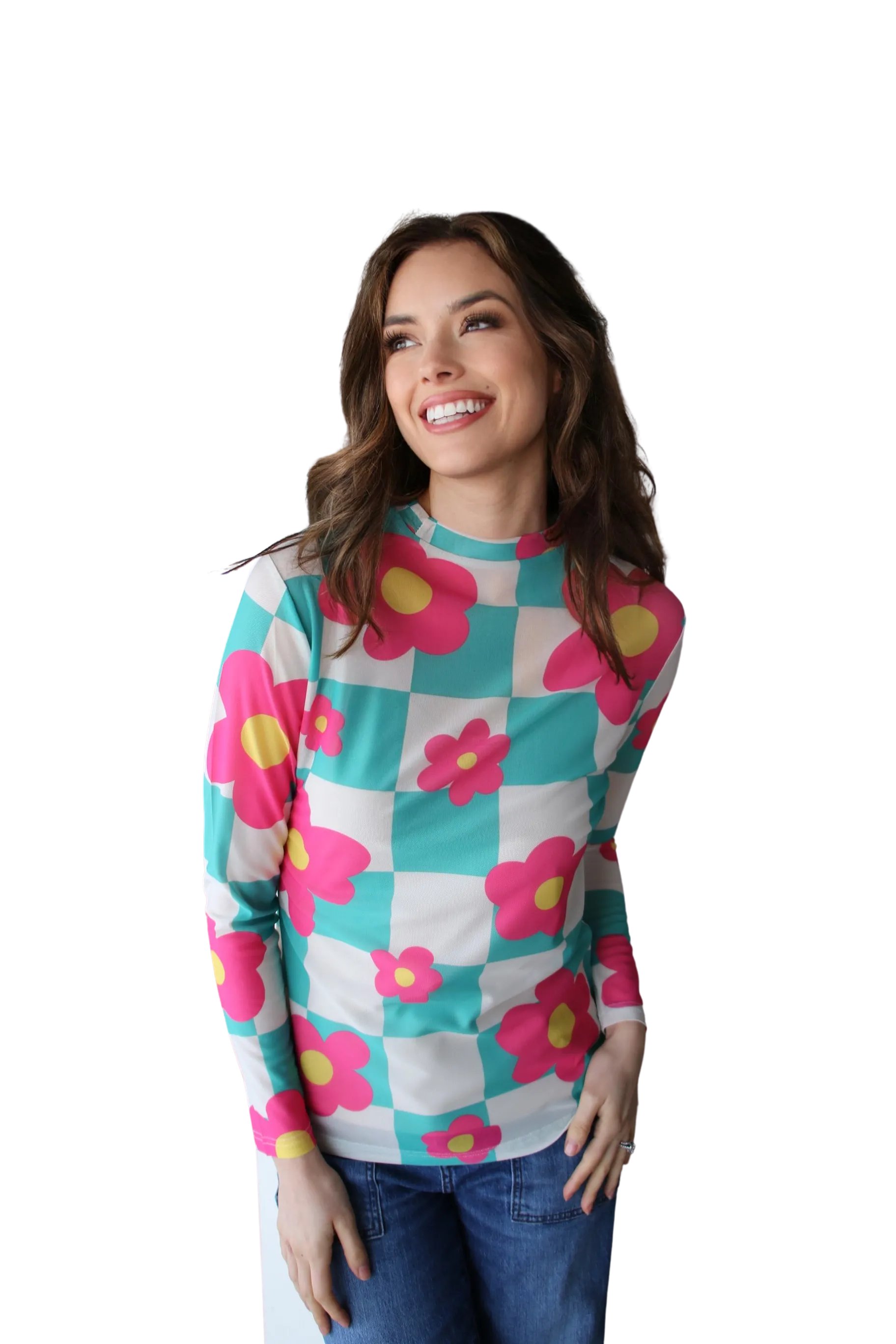 1221 RETRO CHECK MESH TOP