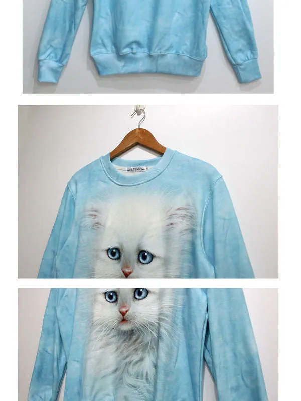 3D animal motifs sweatshirt