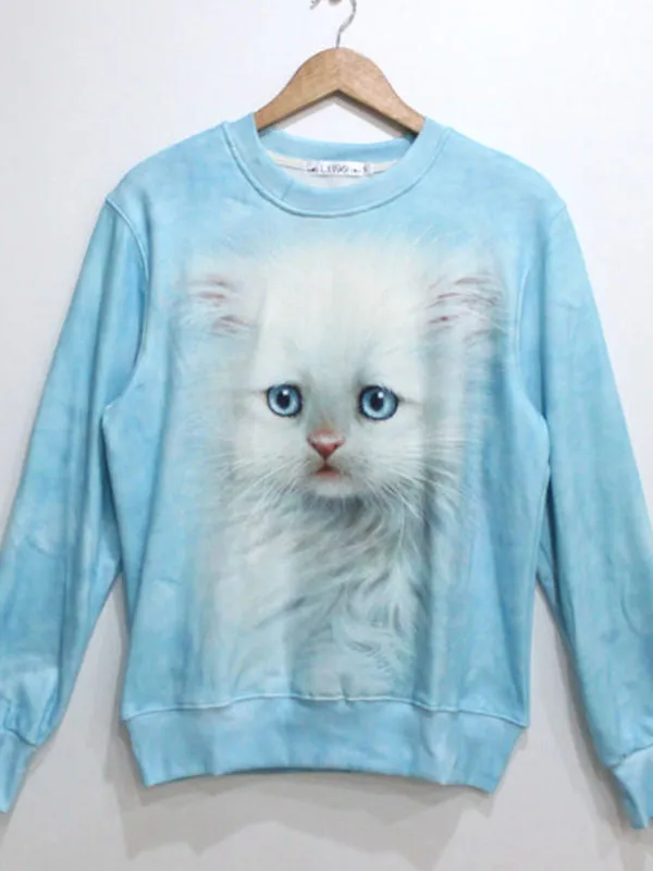 3D animal motifs sweatshirt