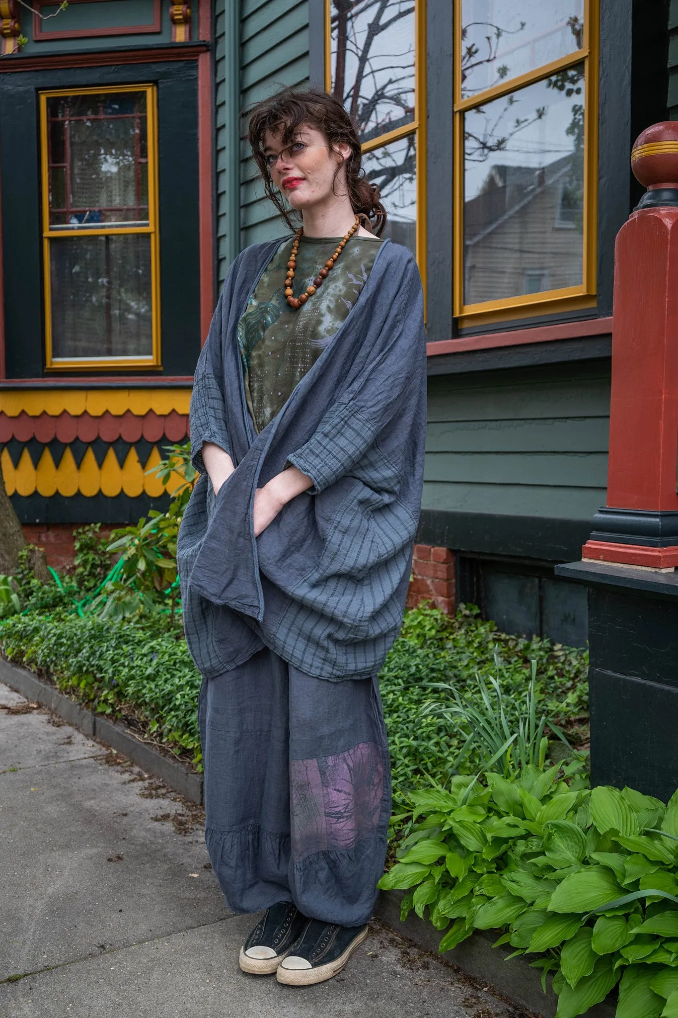 5309 Halftone Cardigan Diatom-P