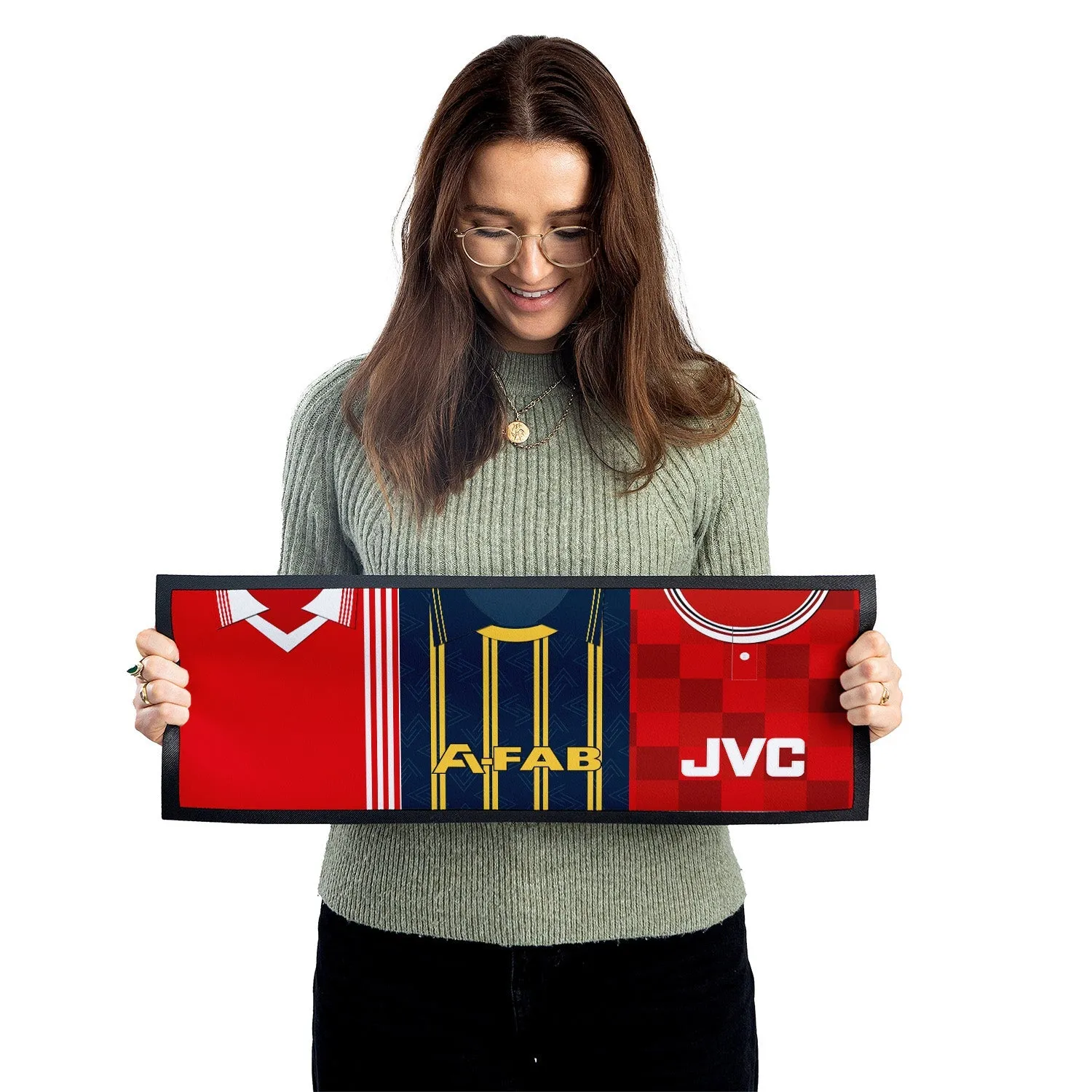 Aberdeen Retro Football Shirts - Personalised Bar Runner