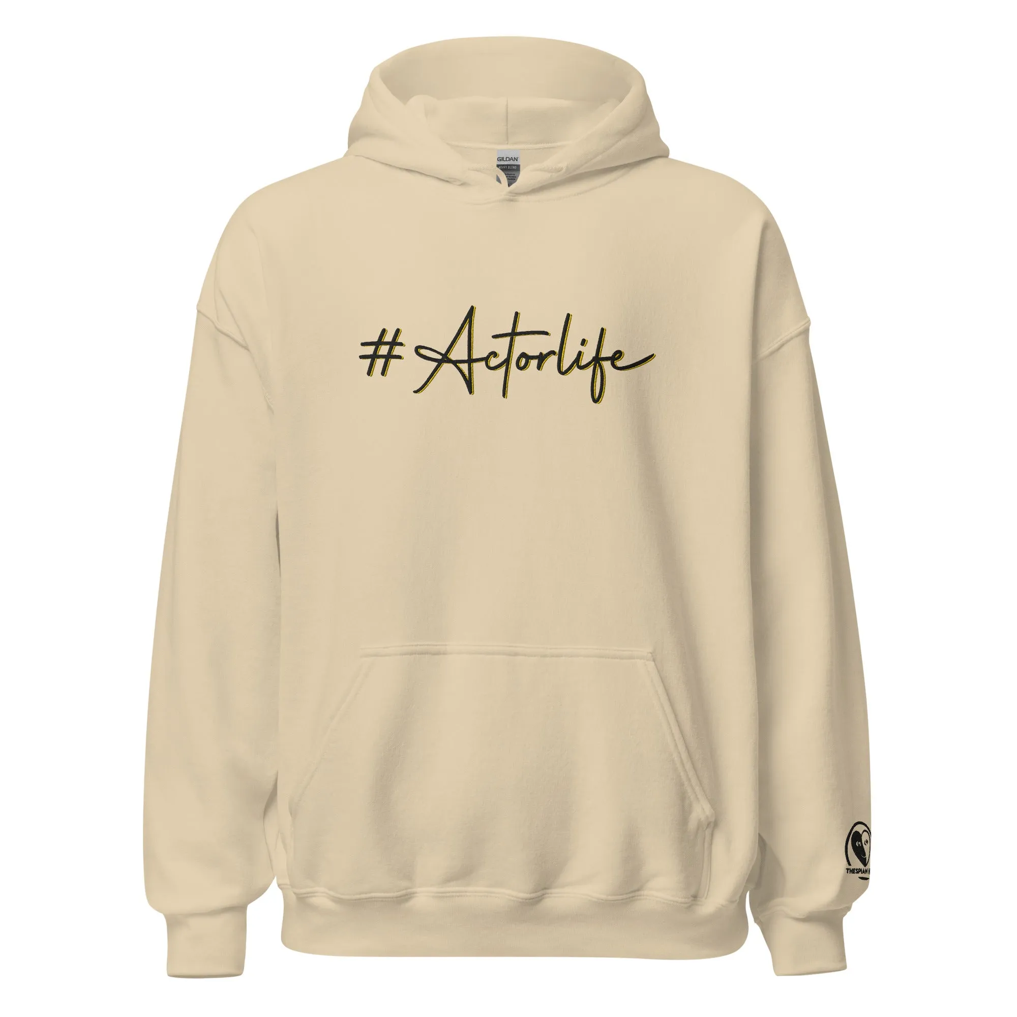 #Actorlife Cursive - Embroidered Staple Unisex Hoodie