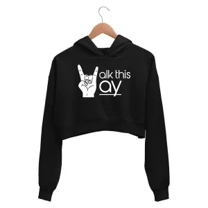 Aerosmith Crop Hoodie - Walk This Way