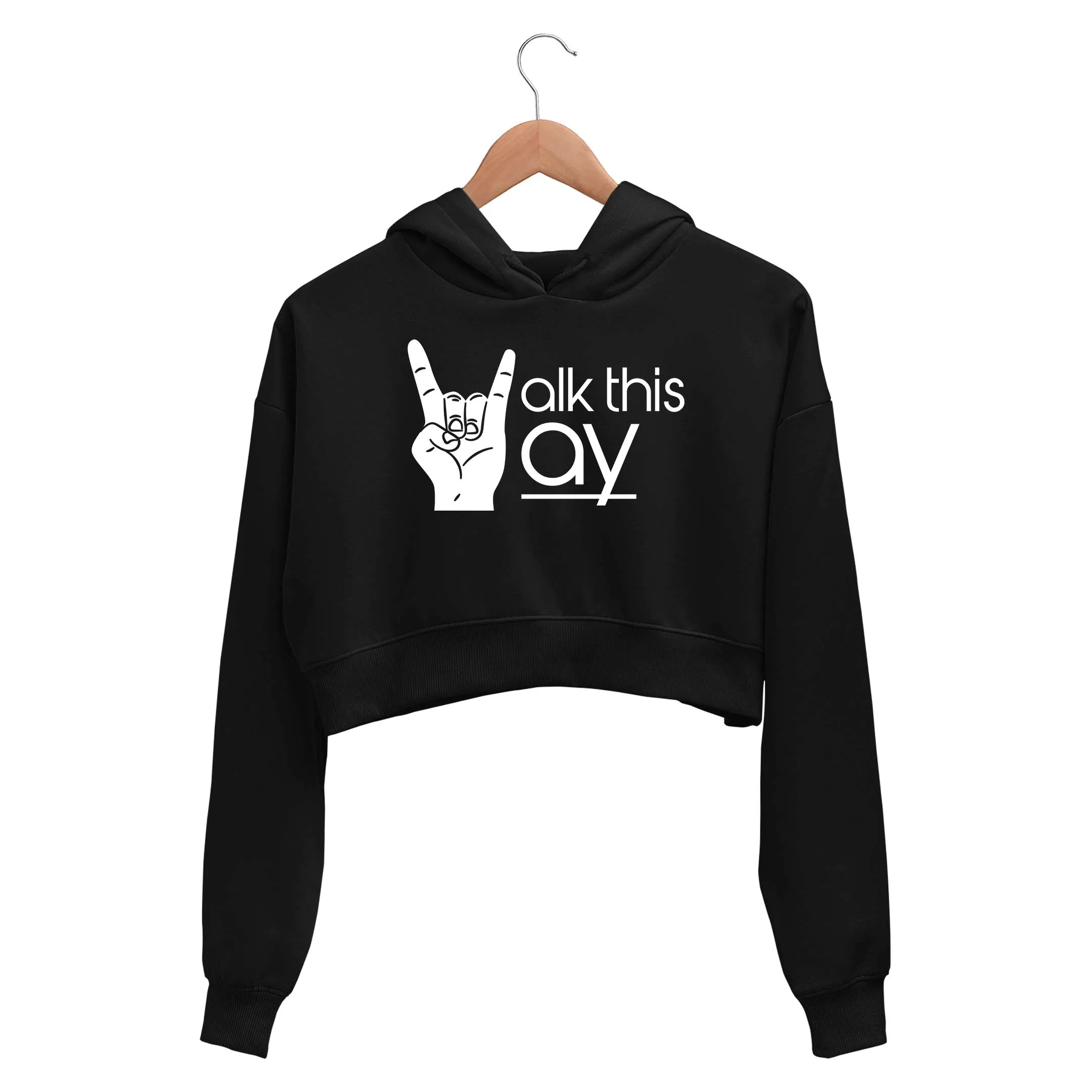 Aerosmith Crop Hoodie - Walk This Way