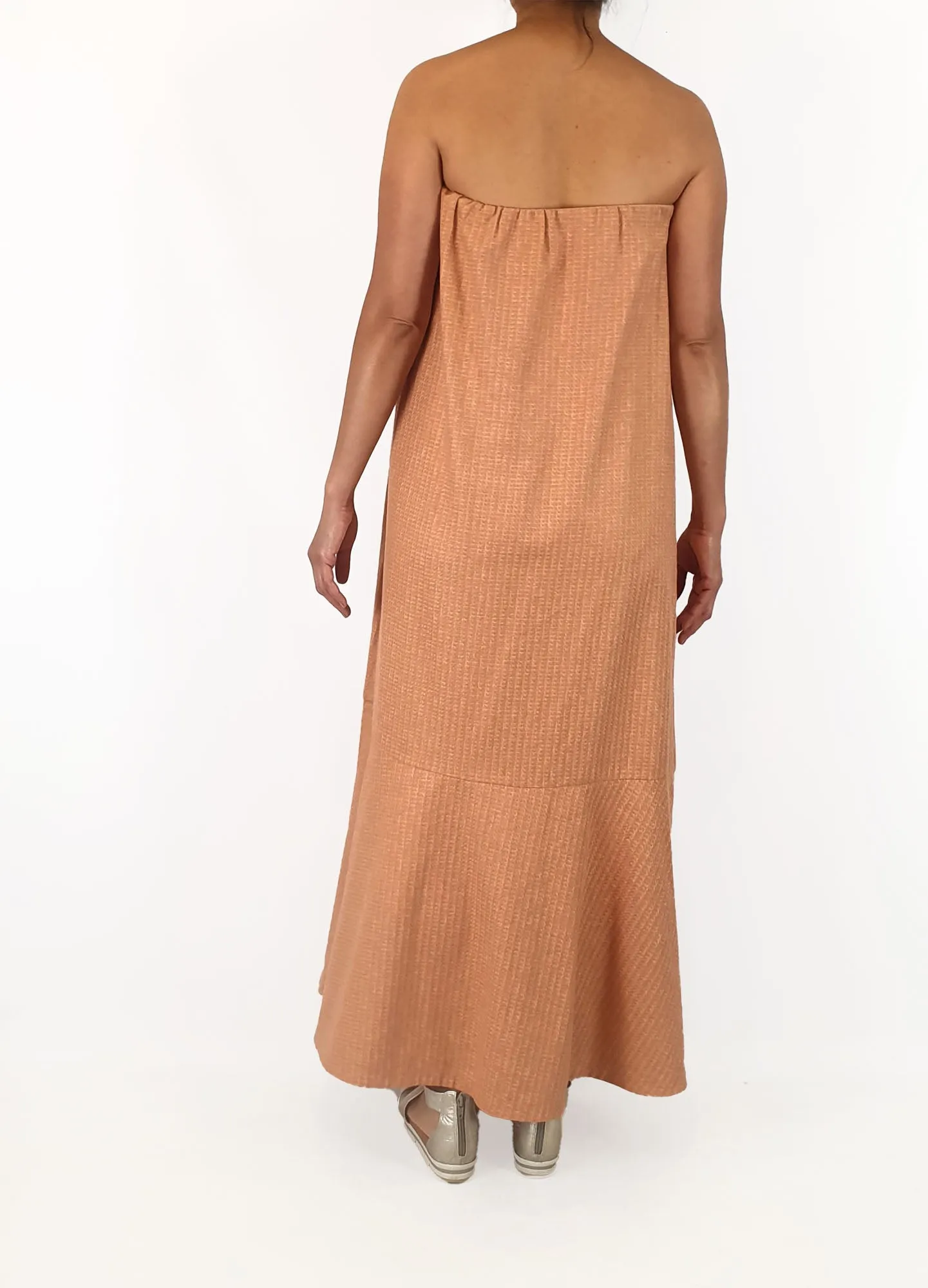 Alpha 60 pink dress strapless dress size S