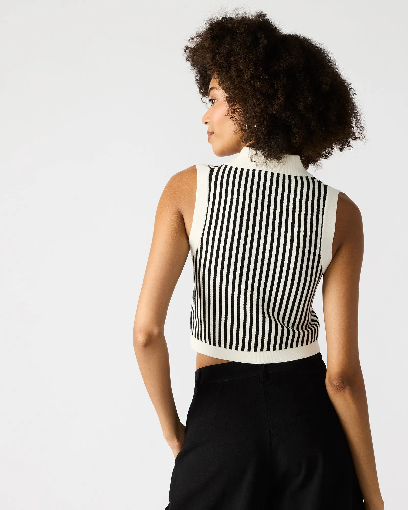 AMERY SWEATER BLACK/WHITE