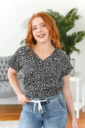 Andie Animal Print V-Neck Top FINAL SALE