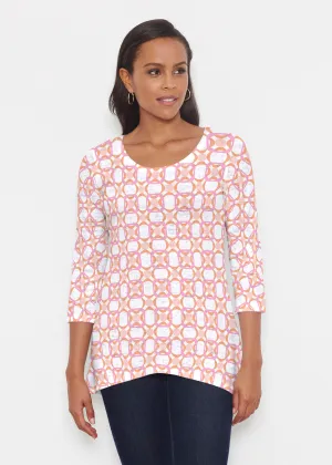 Bangles & Dots (8022) ~ Katherine Hi-Lo Thermal Tunic