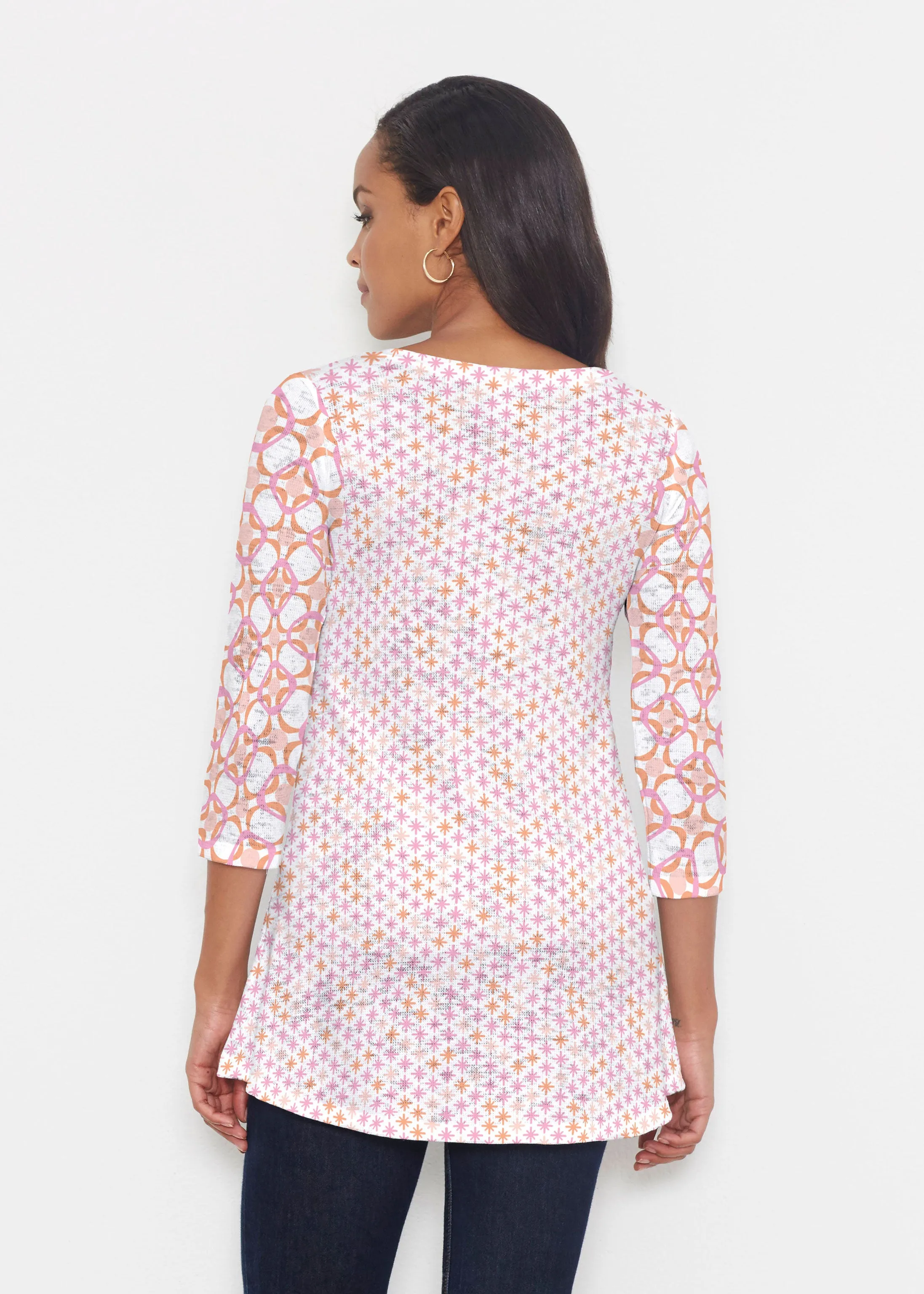 Bangles & Dots (8022) ~ Katherine Hi-Lo Thermal Tunic