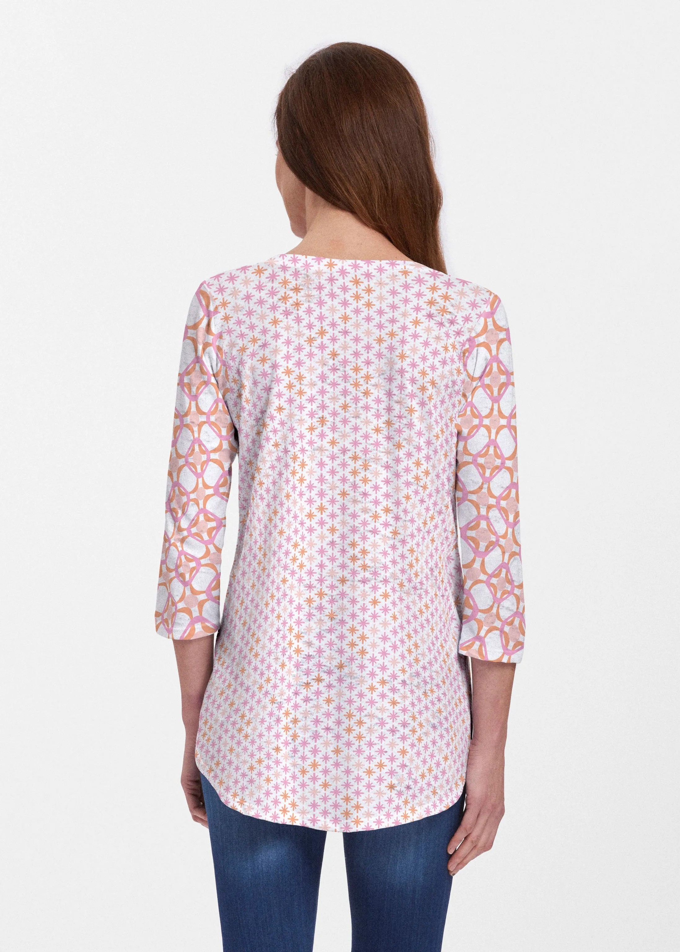 Bangles & Dots (8022) ~ V-neck Flowy Tunic