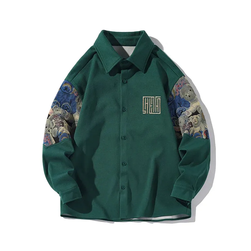 BearHug Retro Langarmhemd Jacke