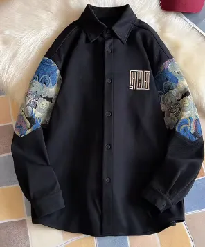 BearHug Retro Langarmhemd Jacke