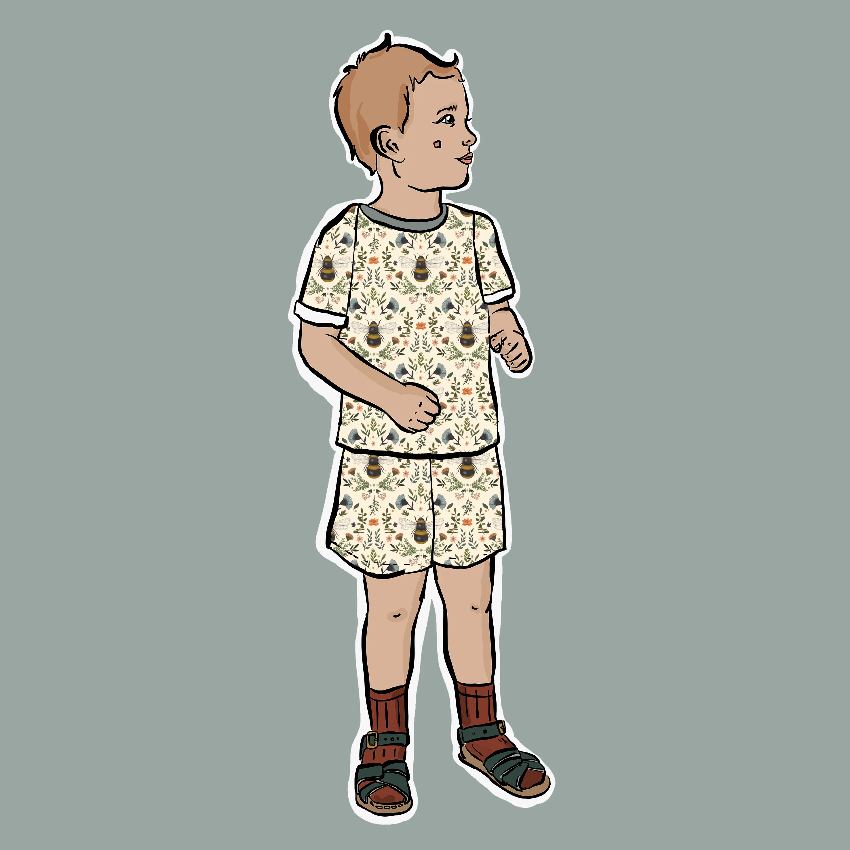 Bee and Botanicals Summer Short Set