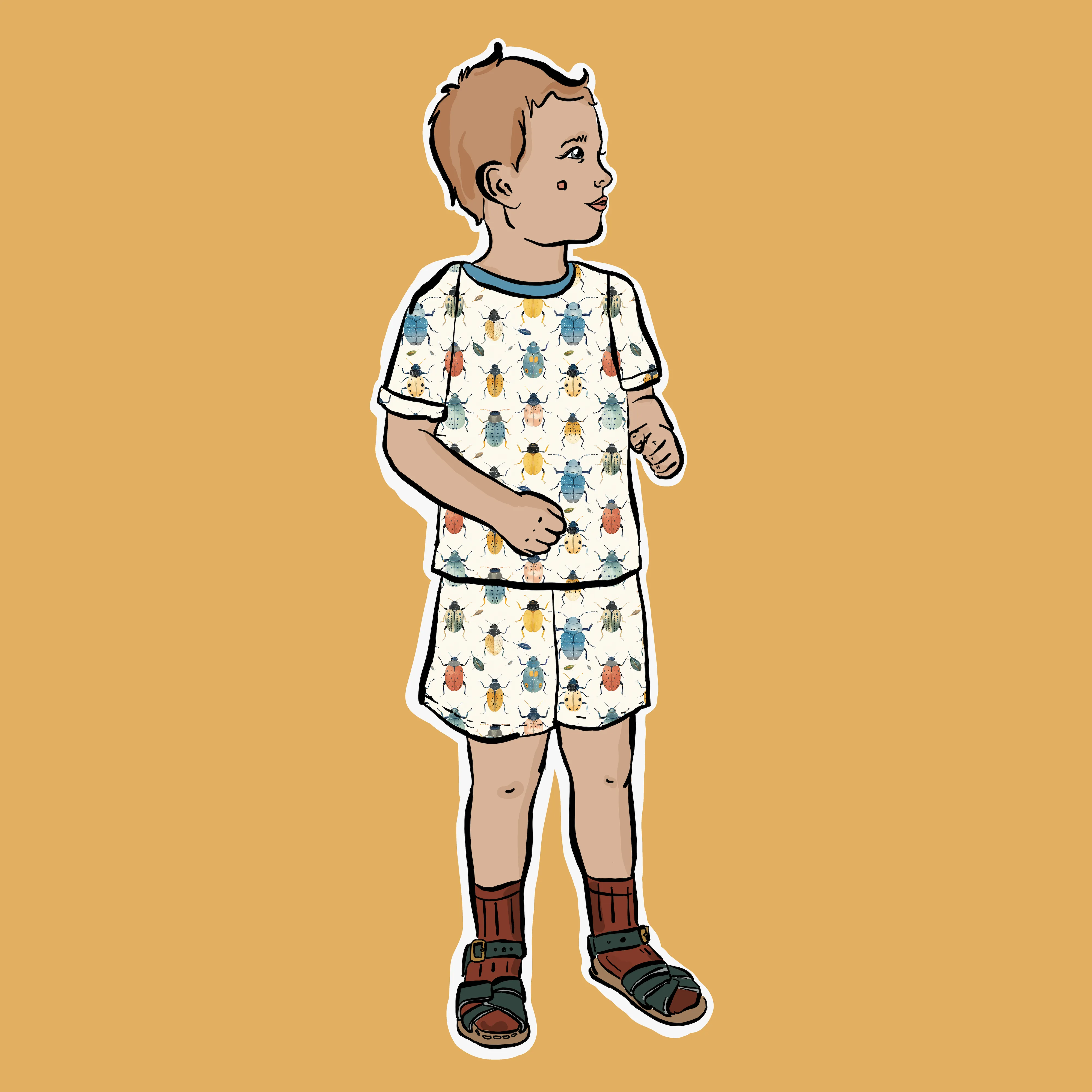Beetles   Bugs Summer Short Set