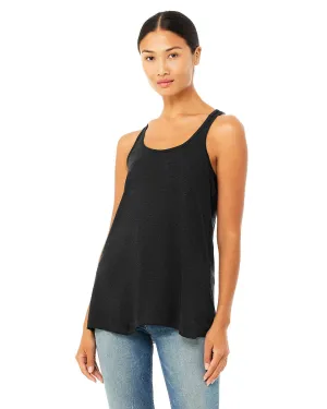 Bella Canvas Ladies Flowy Racerback Tank | Black Heather