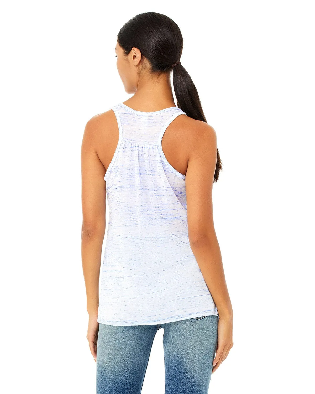 Bella Canvas Ladies Flowy Racerback Tank | Blue Marble