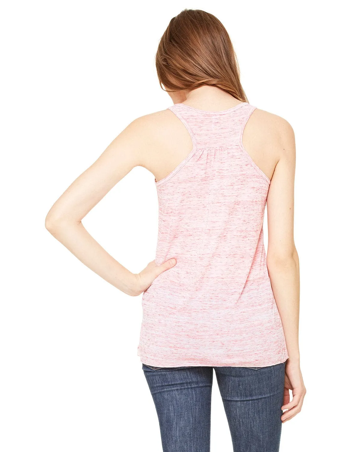 Bella Canvas Ladies Flowy Racerback Tank | Red Marble