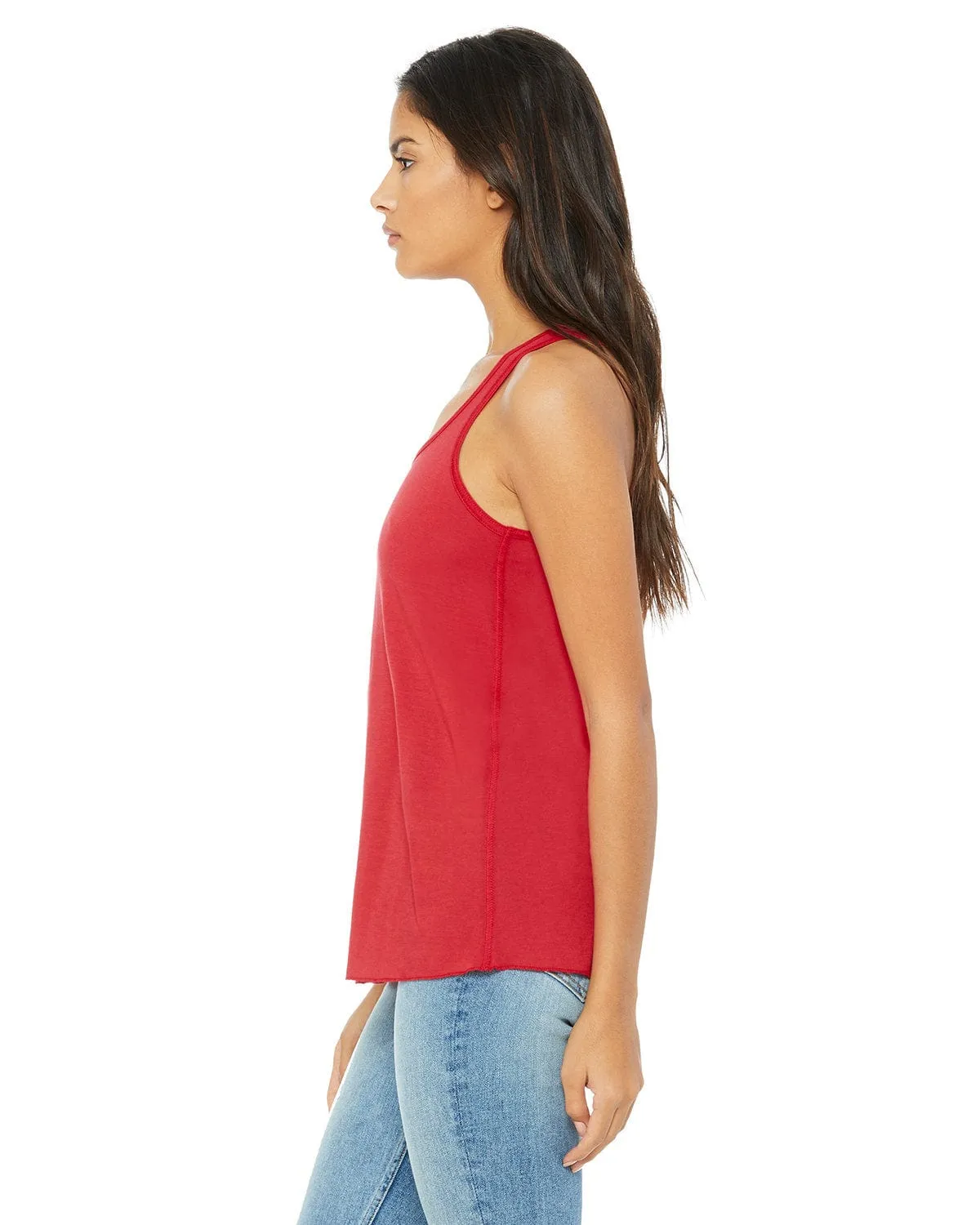 Bella Canvas Ladies Flowy Racerback Tank | Red