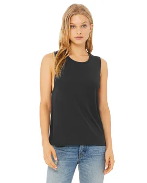 Bella Canvas Ladies Flowy Scoop Muscle Tank | Dark Grey