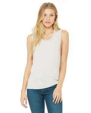 Bella Canvas Ladies Flowy Scoop Muscle Tank | Heather Dust