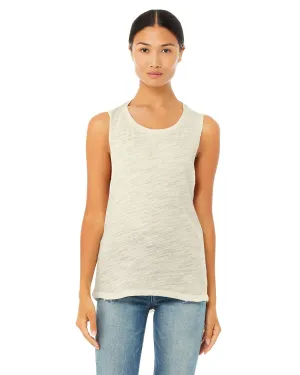 Bella Canvas Ladies Flowy Scoop Muscle Tank | Natural Slub