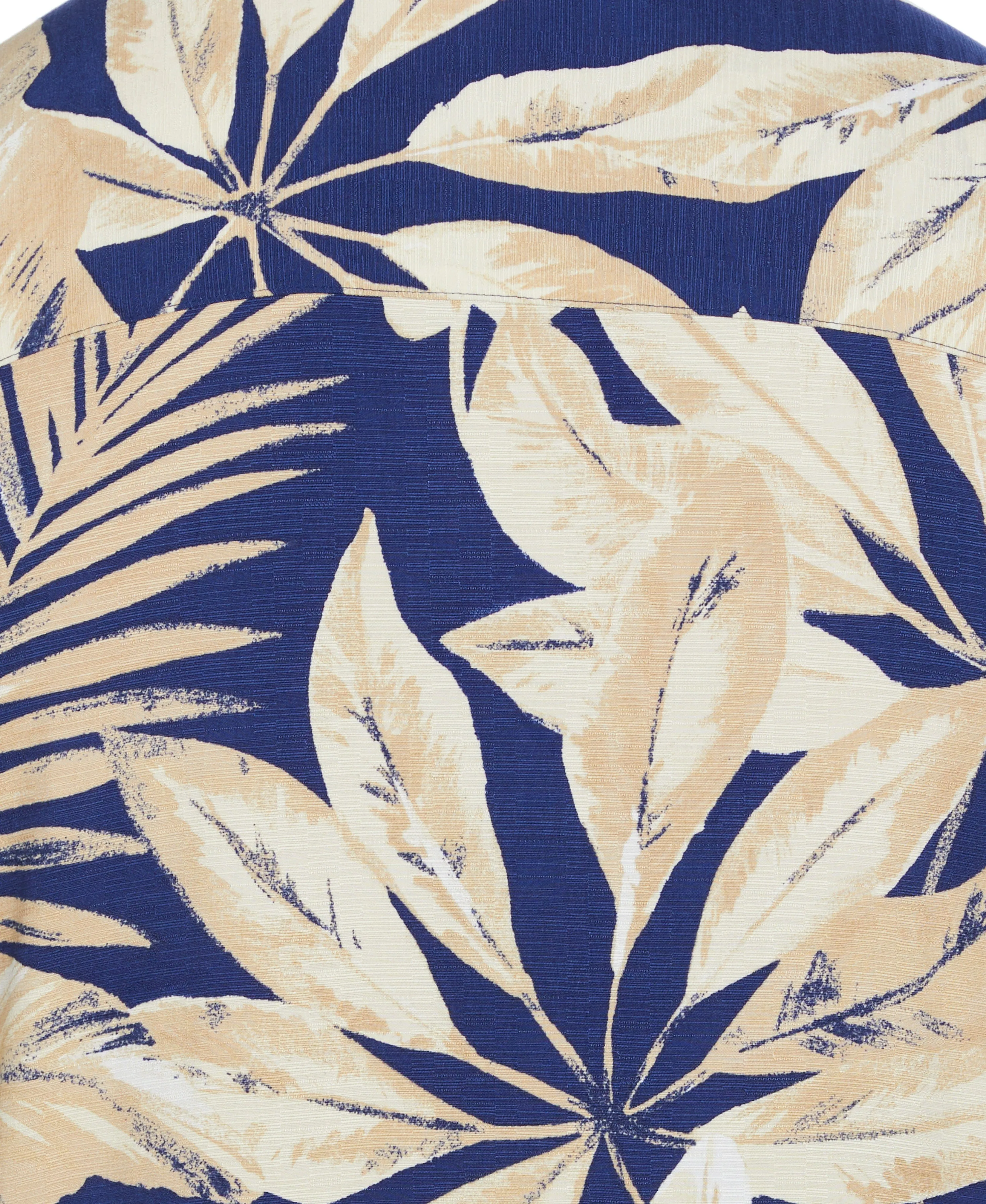 Big & Tall Textured Large Scale Palm Print Shirt
