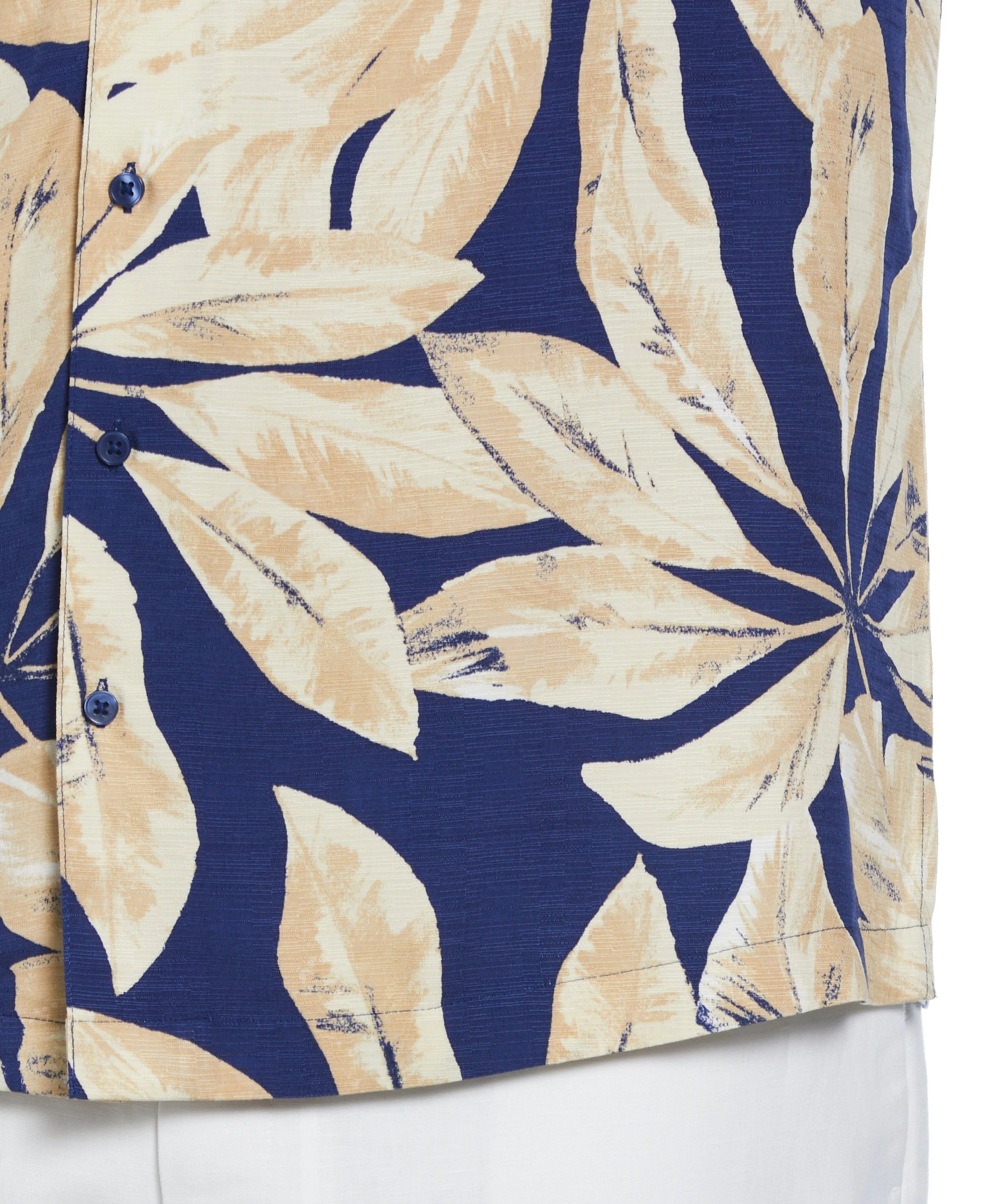 Big & Tall Textured Large Scale Palm Print Shirt