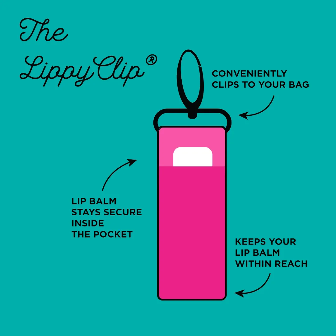 Blue Tye Dye LippyClip® Lip Balm Holder