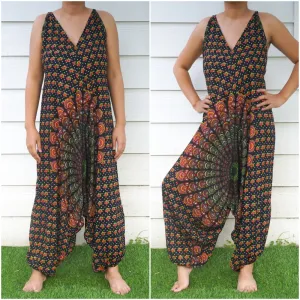Bohemian Harem Jumpsuit- Black Chakra