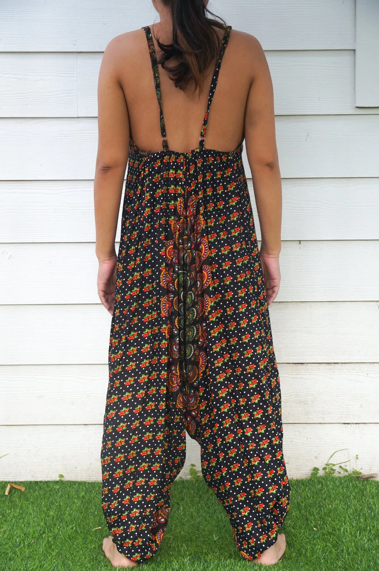 Bohemian Harem Jumpsuit- Black Chakra