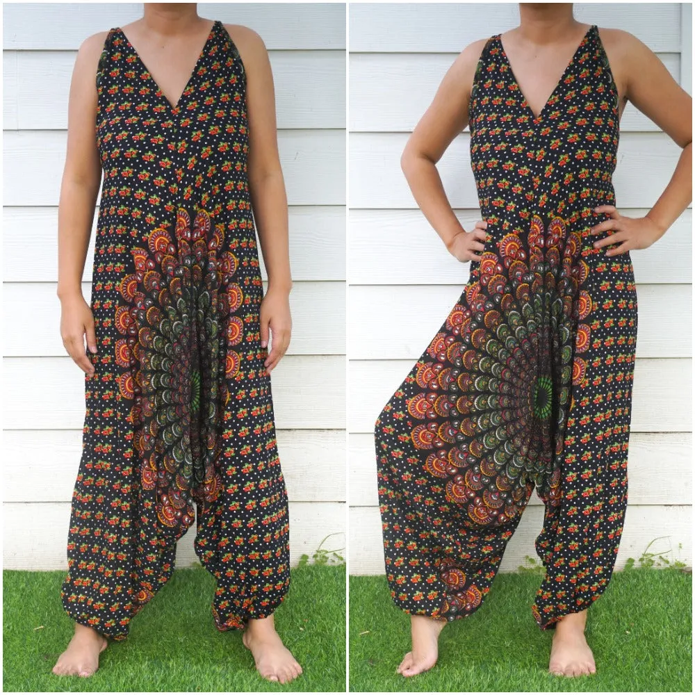 Bohemian Harem Jumpsuit- Black Chakra
