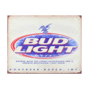 Bud Light Retro Tin Sign