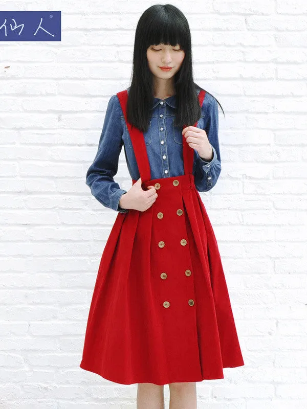 burberry charm corduroy skirt