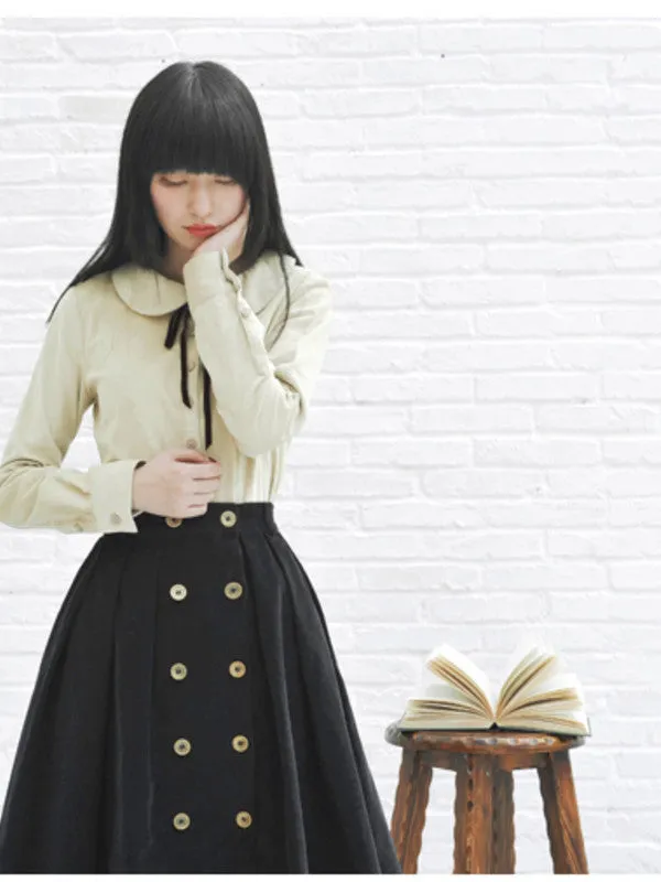 burberry charm corduroy skirt