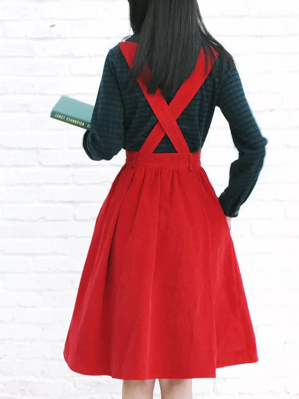 burberry charm corduroy skirt