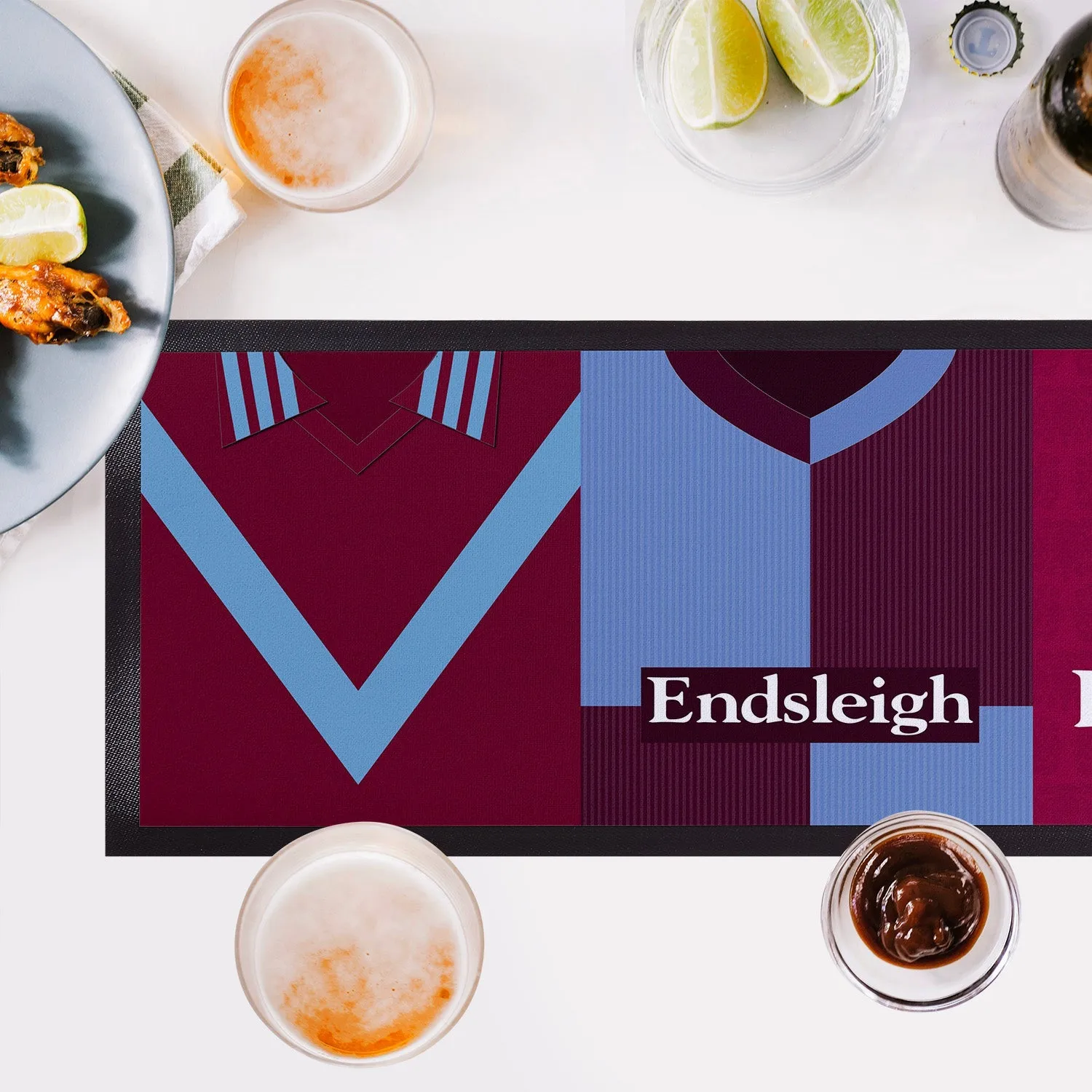 Burnley Retro Football Shirts - Personalised Bar Runner