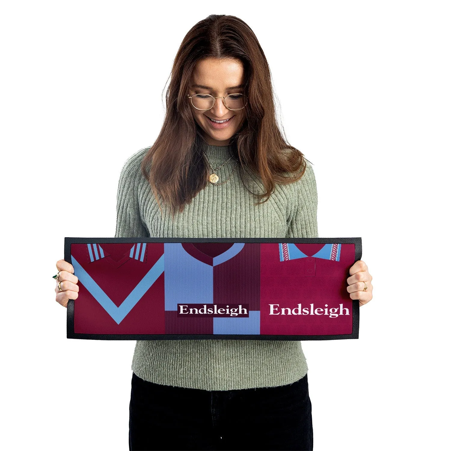 Burnley Retro Football Shirts - Personalised Bar Runner
