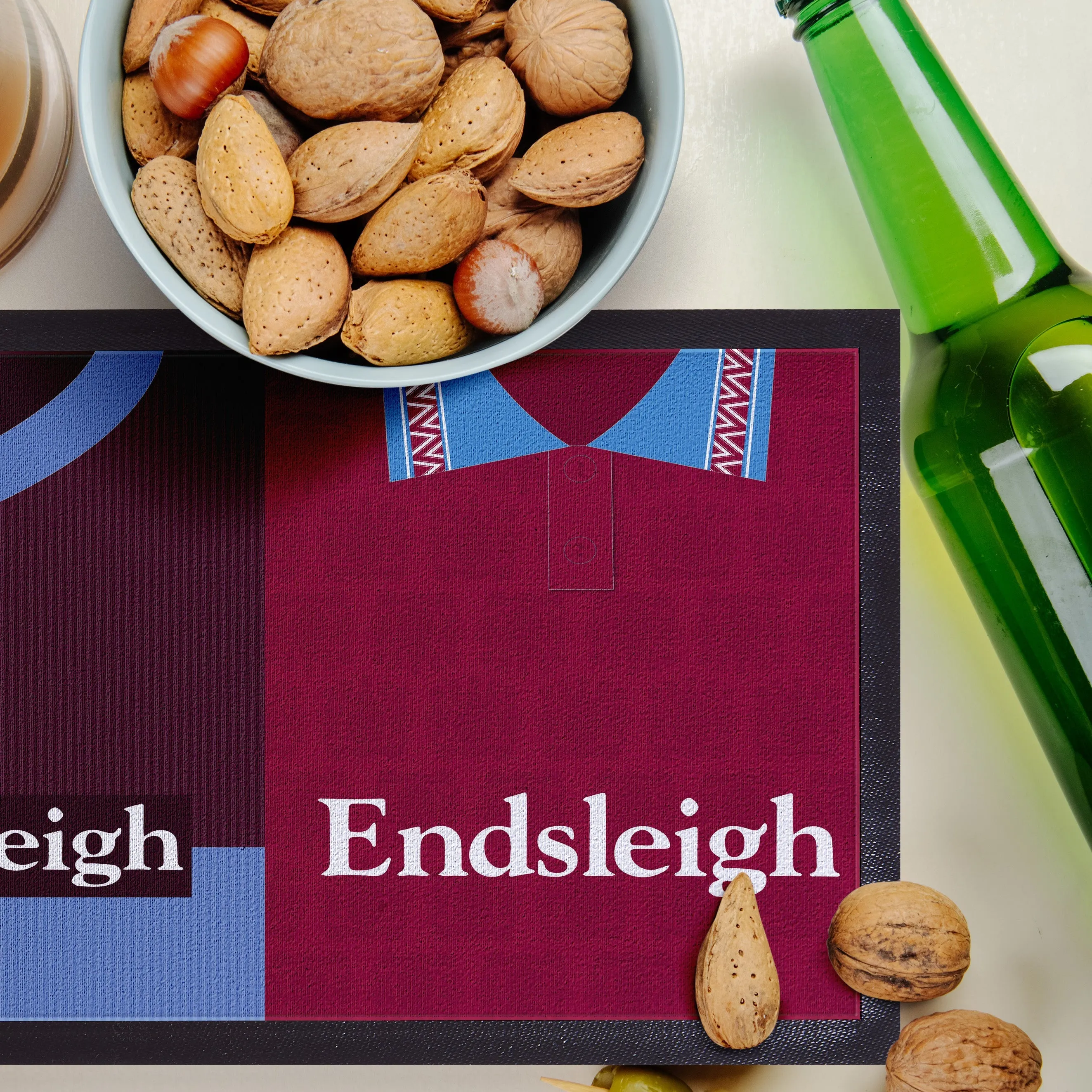 Burnley Retro Football Shirts - Personalised Bar Runner