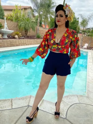 Camila Blouse -  Red with Lemon