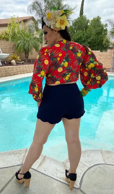 Camila Blouse -  Red with Lemon