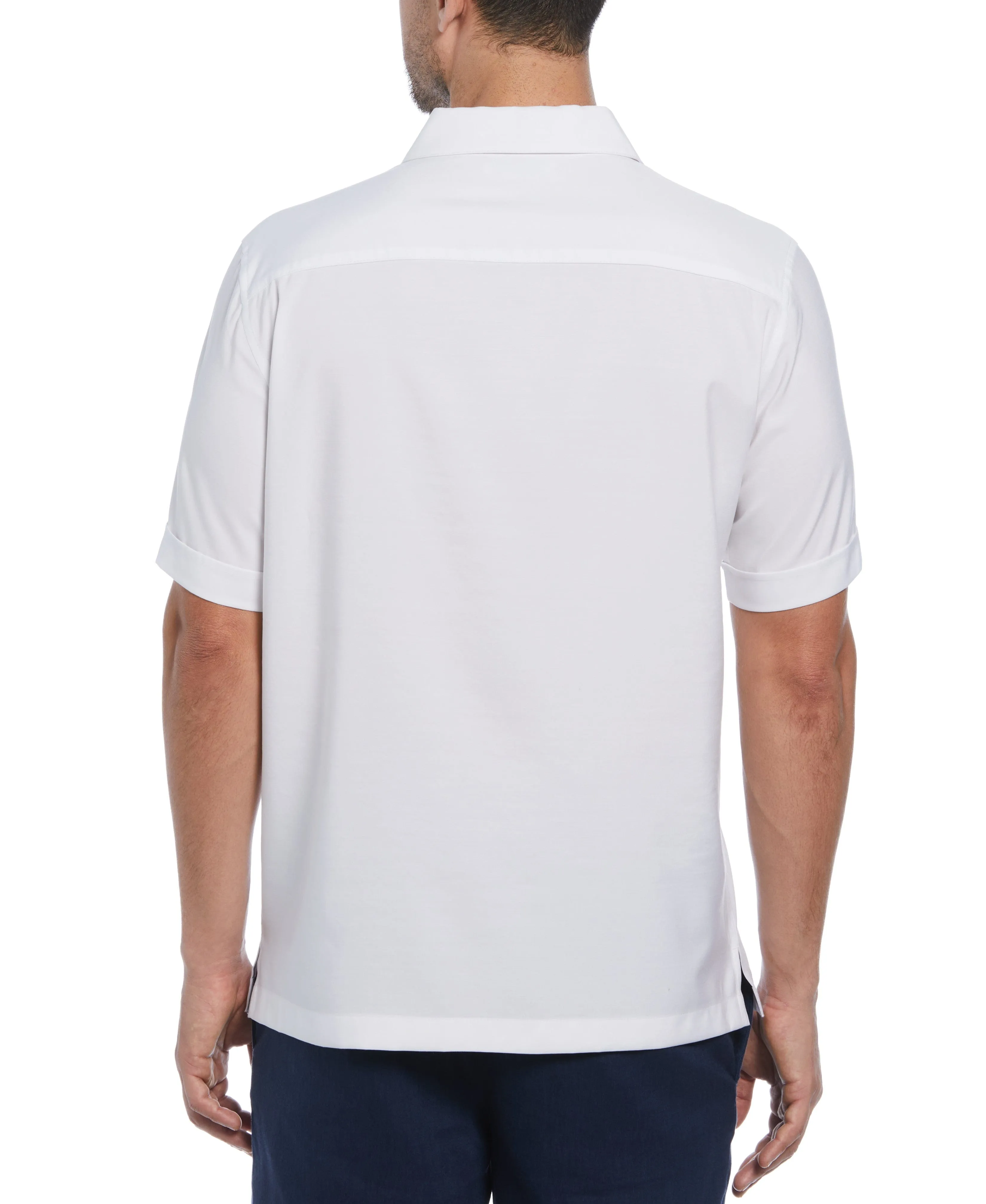 Camp Collar Retro Panel Shirt