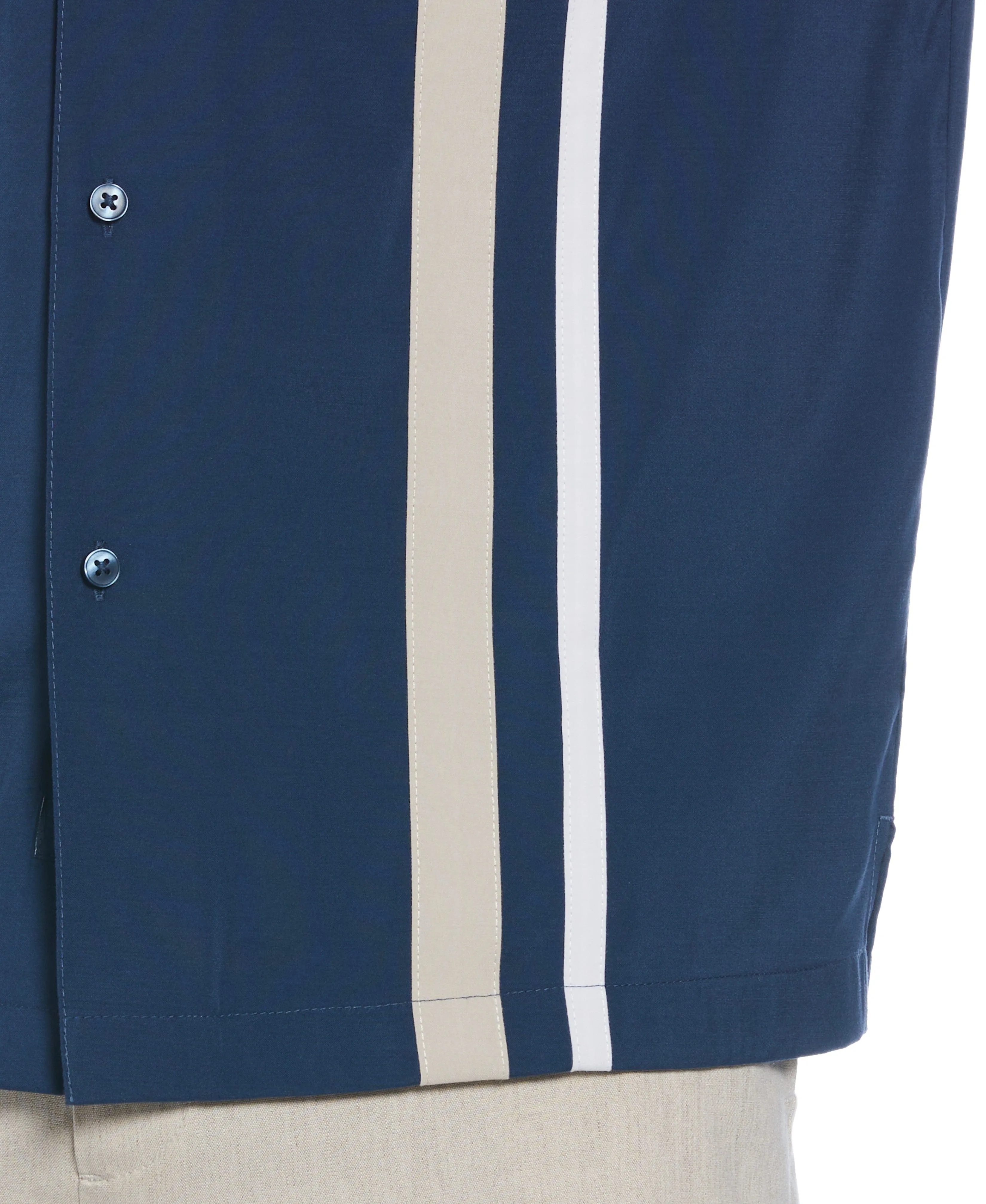 Camp Collar Retro Panel Shirt