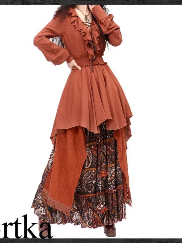 caribbean mystery high-low dress