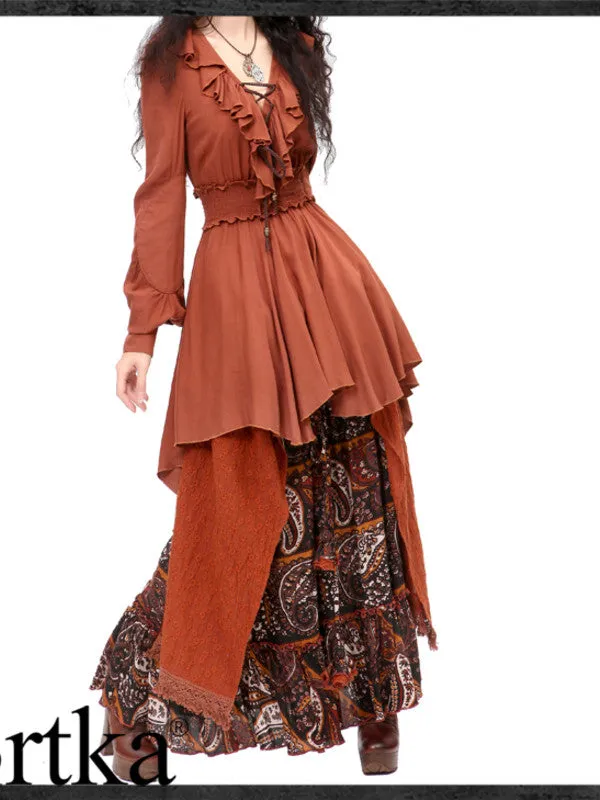 caribbean mystery high-low dress