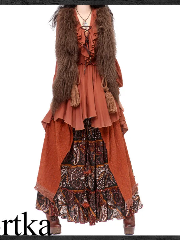 caribbean mystery high-low dress