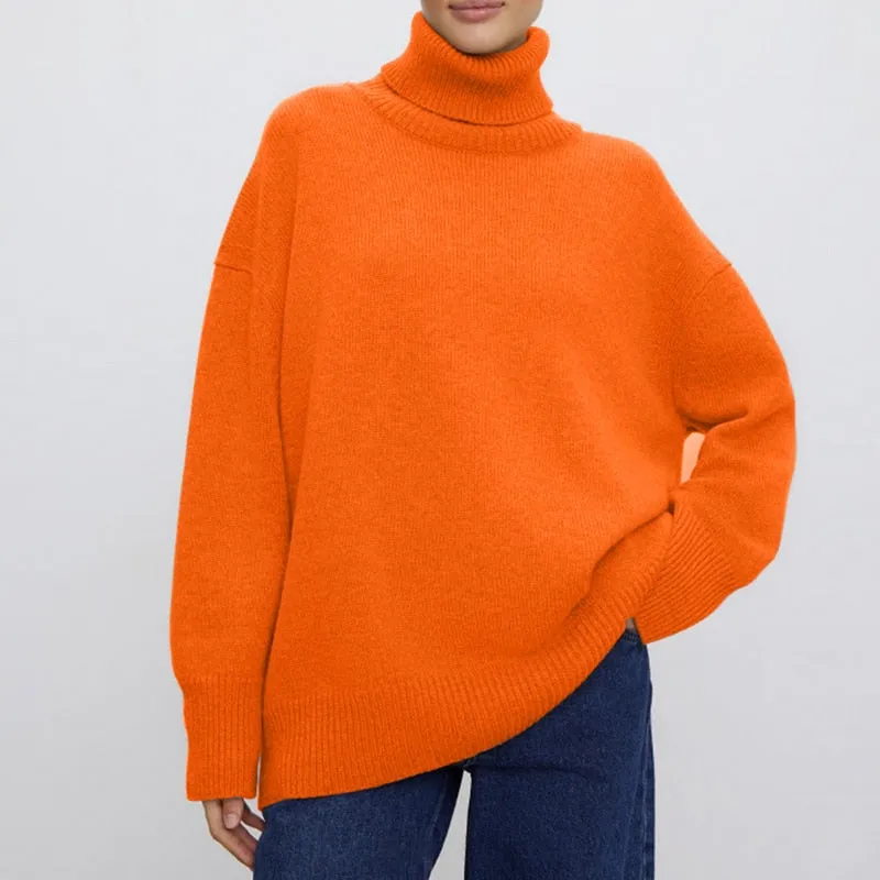 Cashmere Elegant Turtle Neck Sweater