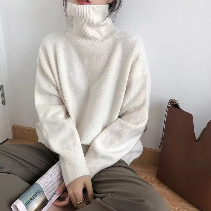 Cashmere Elegant Turtle Neck Sweater
