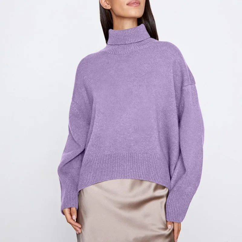 Cashmere Elegant Turtle Neck Sweater