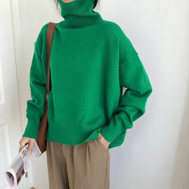 Cashmere Elegant Turtle Neck Sweater