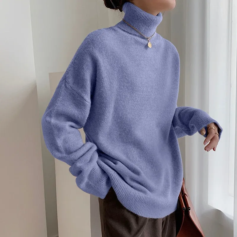 Cashmere Elegant Turtle Neck Sweater
